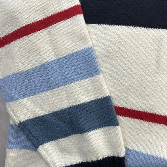 Vtg Southpole Sweater Mens XL Mock Turtleneck Striped Multicolor 90s Y2k Hip Hop - Picture 4 of 11